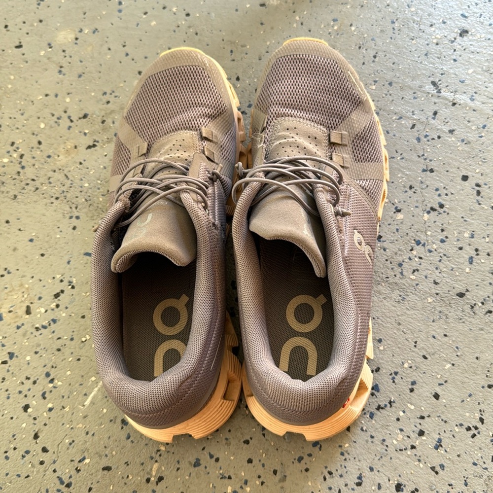 On cloud shoes